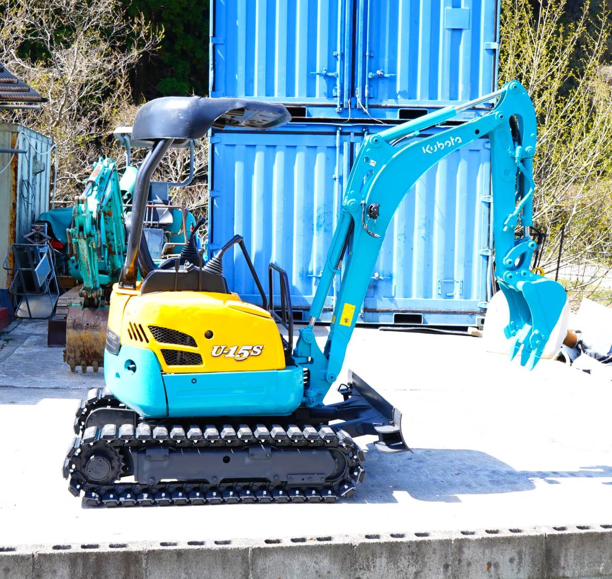  Kubota U-15-3S гидравлический экскаватор! трубы скоростей железные гусеницы резина накладка 4WAY мульти- заменяемый ножек! Yumbo kubota Kubota металлический crawler U15-3S U15