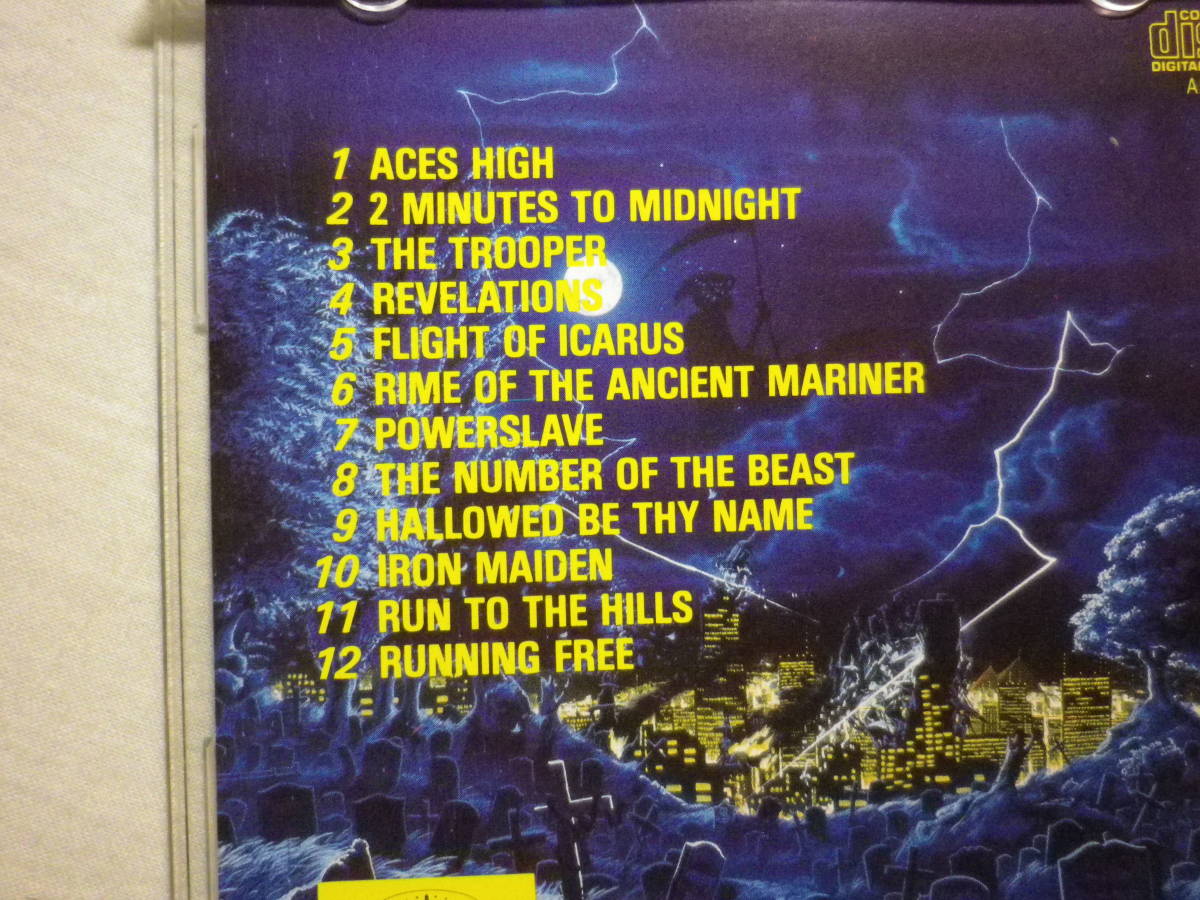 『Iron Maiden/Live After Death(1985)』(CAPITOL CDP 7 46186 2,USA盤,歌詞付,ライブ・アルバム,The Trooper,Aces High,Powerslave)_画像5