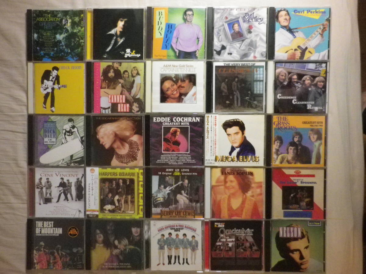 『USロック ベスト盤CD 25枚セット』(オールディーズ & 60's & 70's,Elvis Presley,Buddy Holly,B.J. Thomas,Dick Dale,CCR,Mountain)_画像1