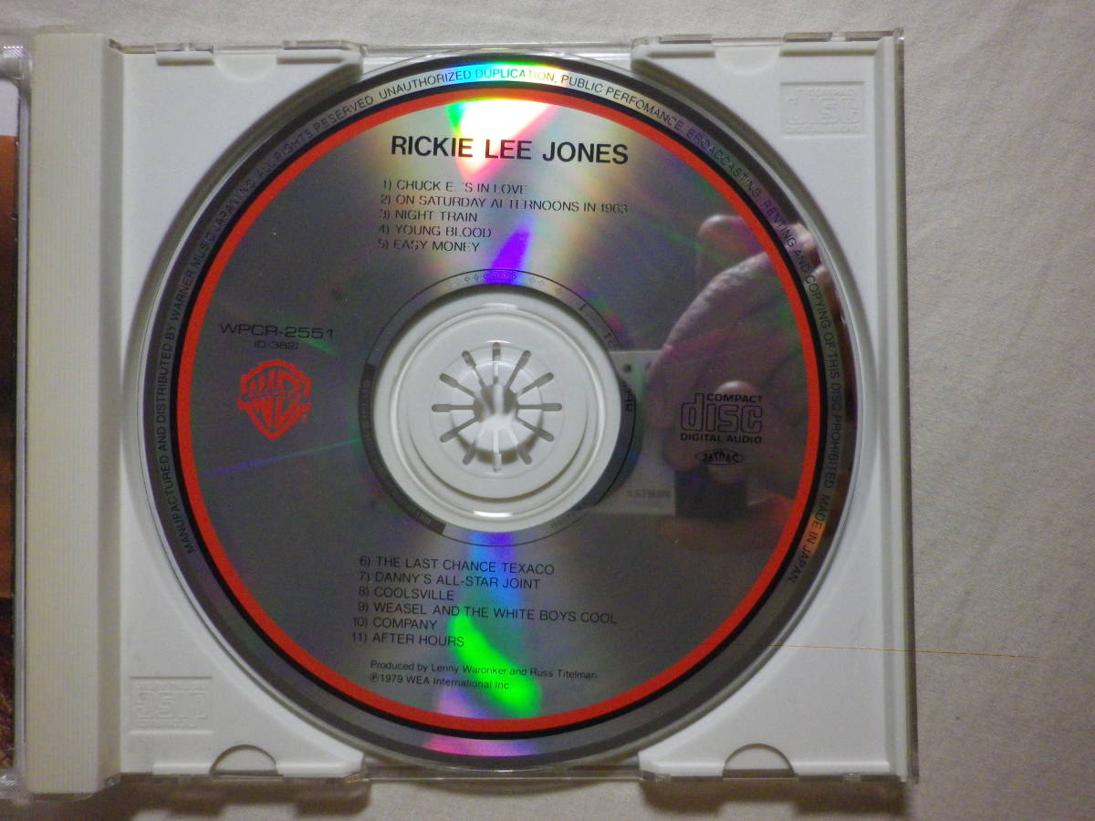 『Rickie Lee Jones/Rickie Lee Jones(1979)』(1997年発売,WPCR-2551,1st,廃盤,国内盤帯付,歌詞付,Chuck E.’s In Love,SSW)_画像3