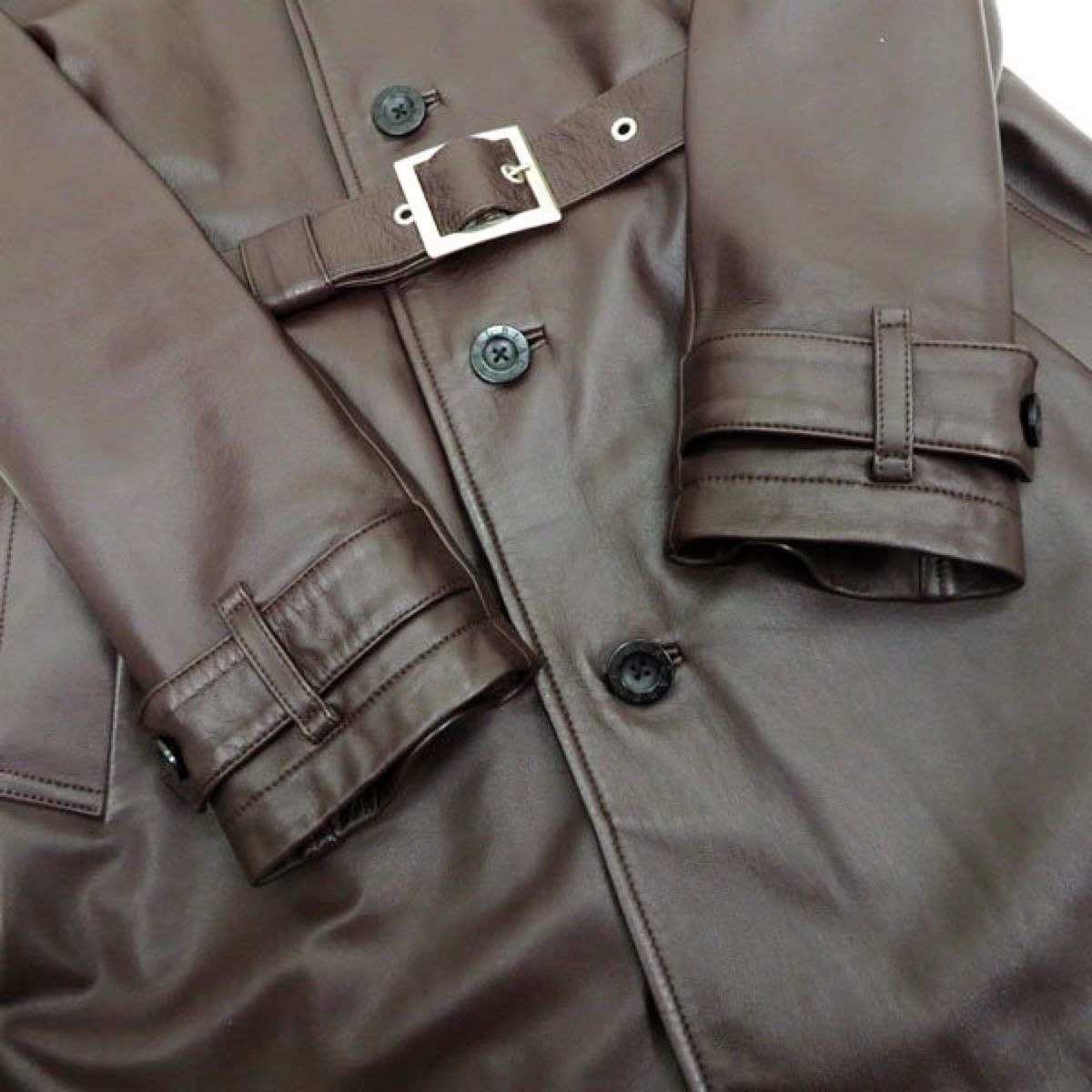 キムタク着 BURBERRY BLACK LABEL 希少 ラムレザー トレンチ キムタク着 BURBERRY BLACK LABEL 希少 ラムレザー トレンチ