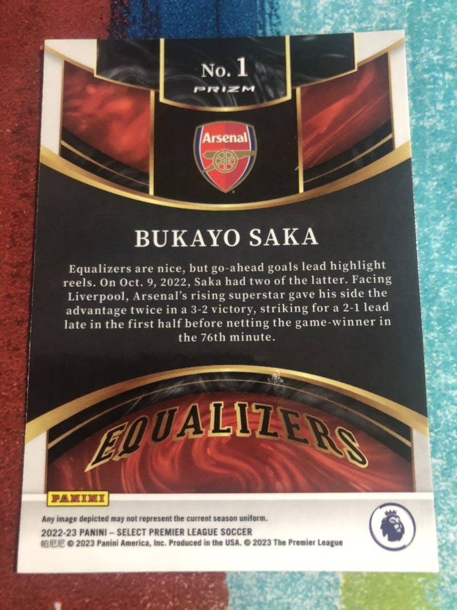 ブカヨサカ PANINI SELECT PREMIER LEAGUE SOCCER EQUALIZERS ARSENAL BUKAYO SAKA アーセナル_画像2