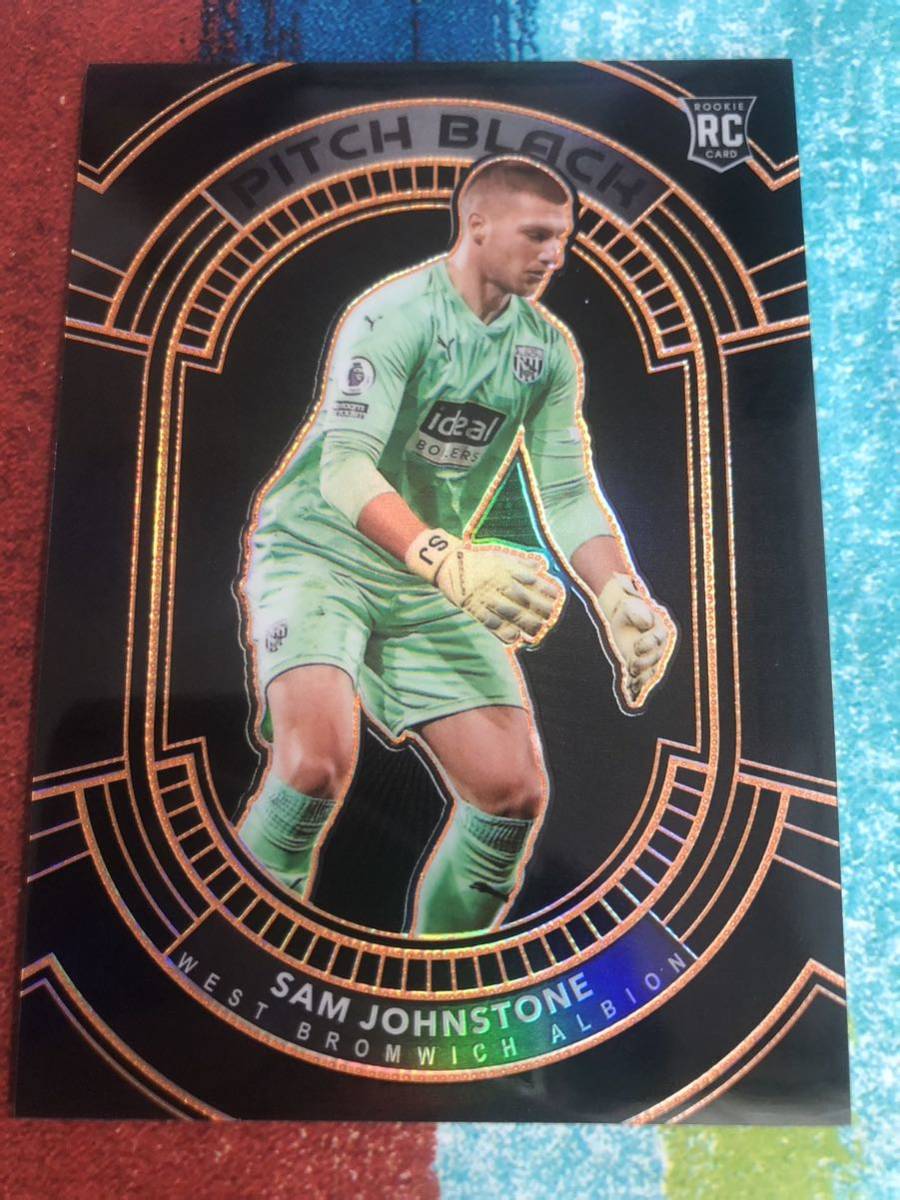 09/30 サムジョンストン PANINI OBSIDIAN SOCCER PITCH BLACK WEST BROMWICH ALBION SAM JOHNSTONE ウェストブロミッチアルビオン ルーキー_画像1