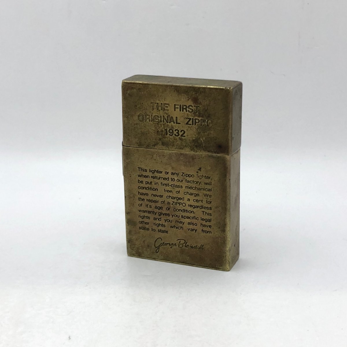 1円～/ZIPPO/ジッポー/THE FIRST ORIGINAL ZIPPO 1932/ライター/煙草/喫煙具/喫煙グッズ/コレクション/火花OK/ジャンク/T222_画像1