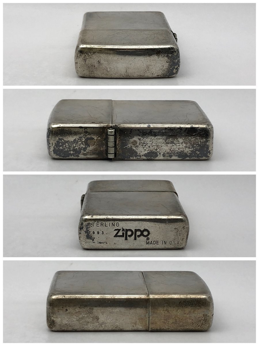 1円～/ZIPPO/ジッポー/STERLING/スターリング/1993/ライター/煙草/喫煙具/喫煙グッズ/コレクション/火花OK/ジャンク/T219_画像3