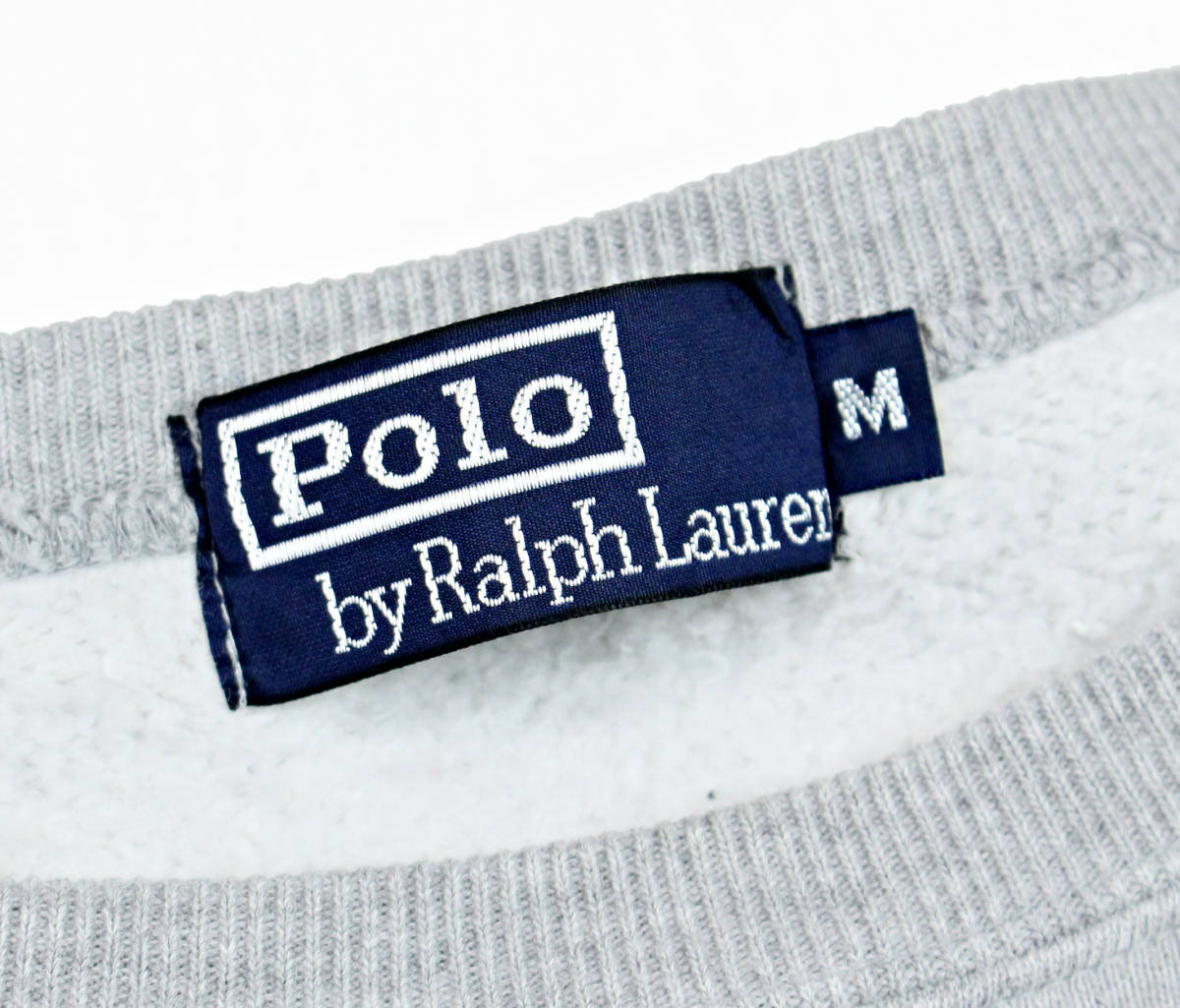 90s ポロラルフローレン 星条旗 スウェット プルオーバー 霜降りグレーMサイズ 【Polo by Ralph Lauren】_画像5