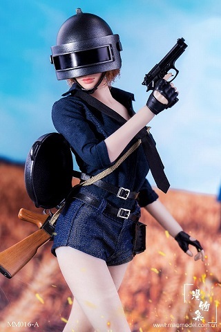 Manmodel 1/6 scale woman element body oriented PUBG manner combat suit set MM016A winner winner, chicken dinner female combat suit