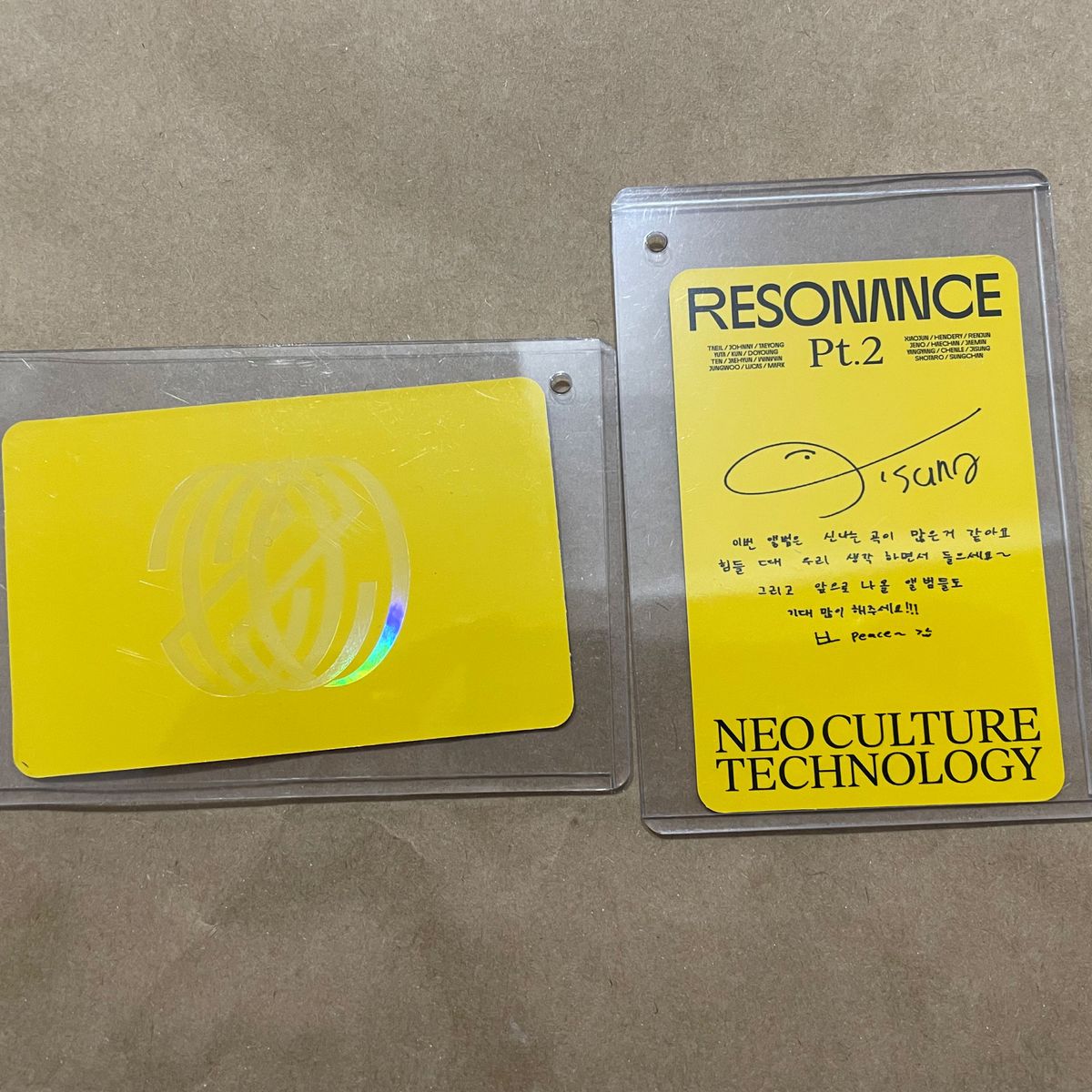 NCT The 2nd album resonance Pt.2:Dearture トレカ2枚付　ジェノ　チソン　シール未使用