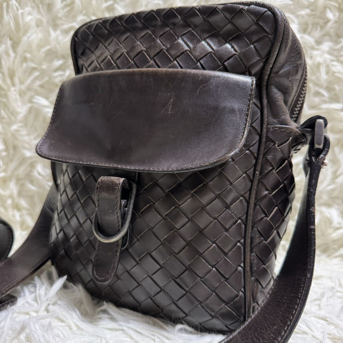 1円 美品 BOTTEGA VENETA ボッテガヴェネタ ショルダーバッグ ボディ