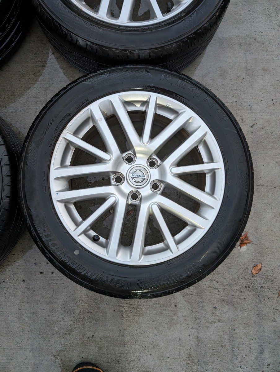 FCU110002 日産 フーガ Y50 純正ホイール BRIDGESTONE REGNO GR-XI 4本セット レグノ 引取OK_画像2