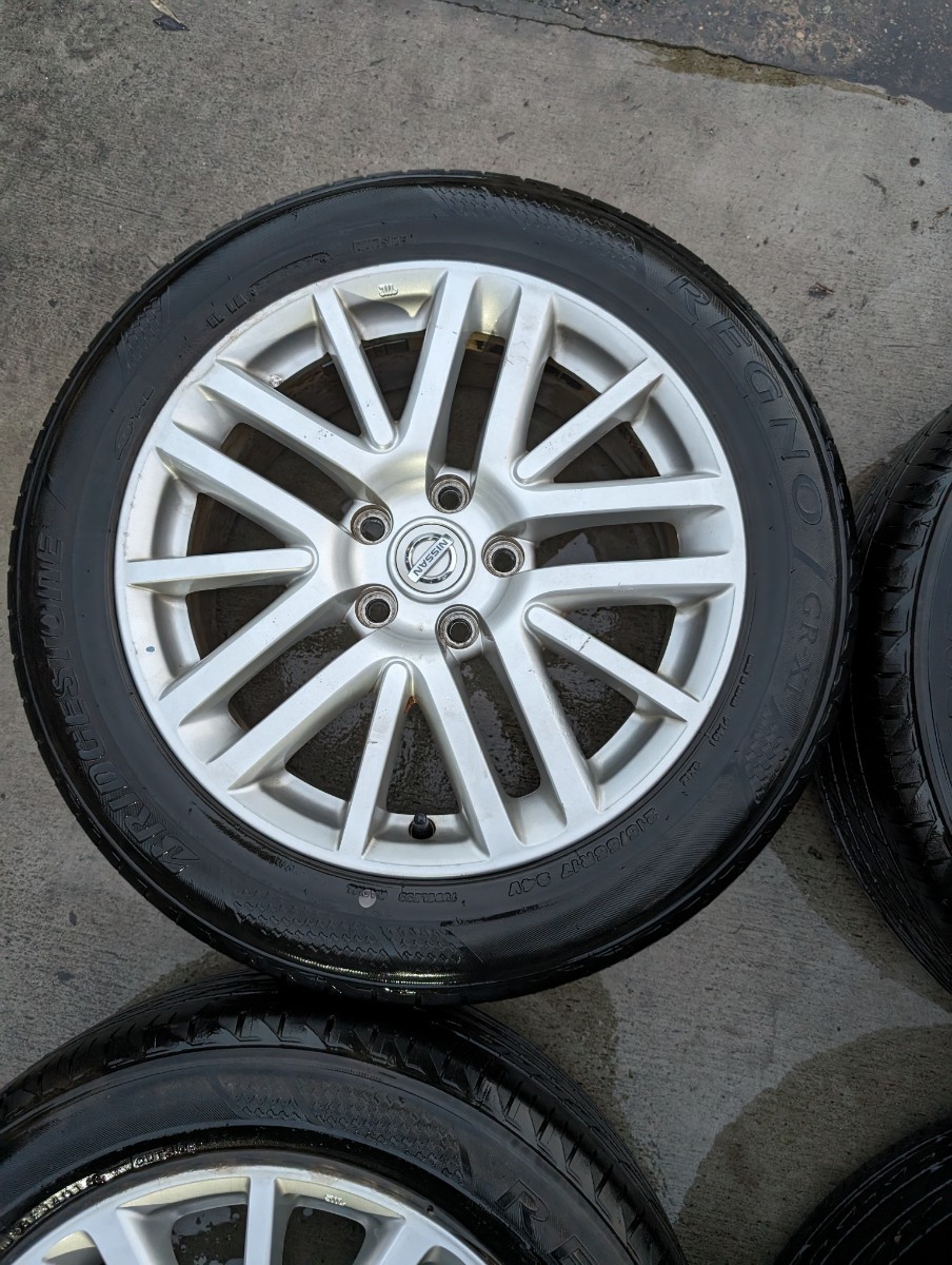 FCU110002 日産 フーガ Y50 純正ホイール BRIDGESTONE REGNO GR-XI 4本セット レグノ 引取OK_画像4