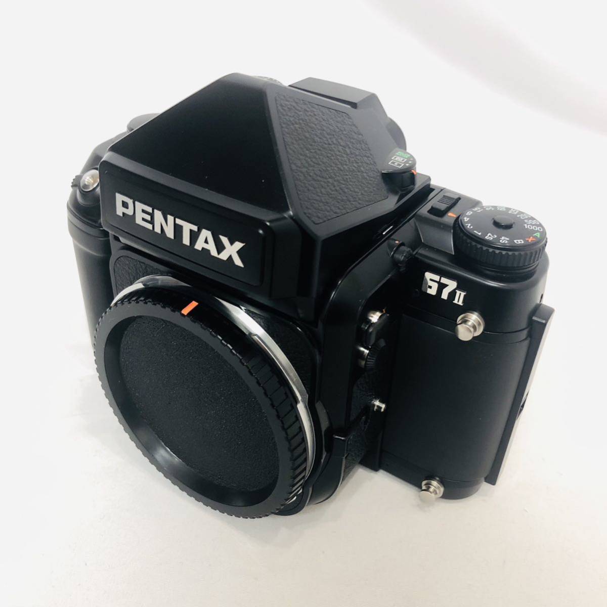 1円 極美品 ASAHI アサヒ PENTAX 67 II ペンタックス ボディ AEペンタプリズムファインダー 中判 フィルム カメラ 箱 バケペン ロクナナ_画像3