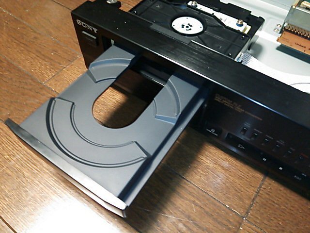 ソニー SONY CDプレーヤー CDデッキ CDP-911_トレー開閉