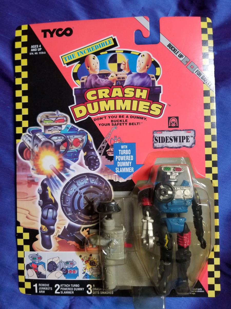 クラッシュ ダミー サイドスワイプ 海外版 ☆未開封☆ CRASH DUMMIES SIDESWIPE TYCO 検索用: ヨネザワ_画像1