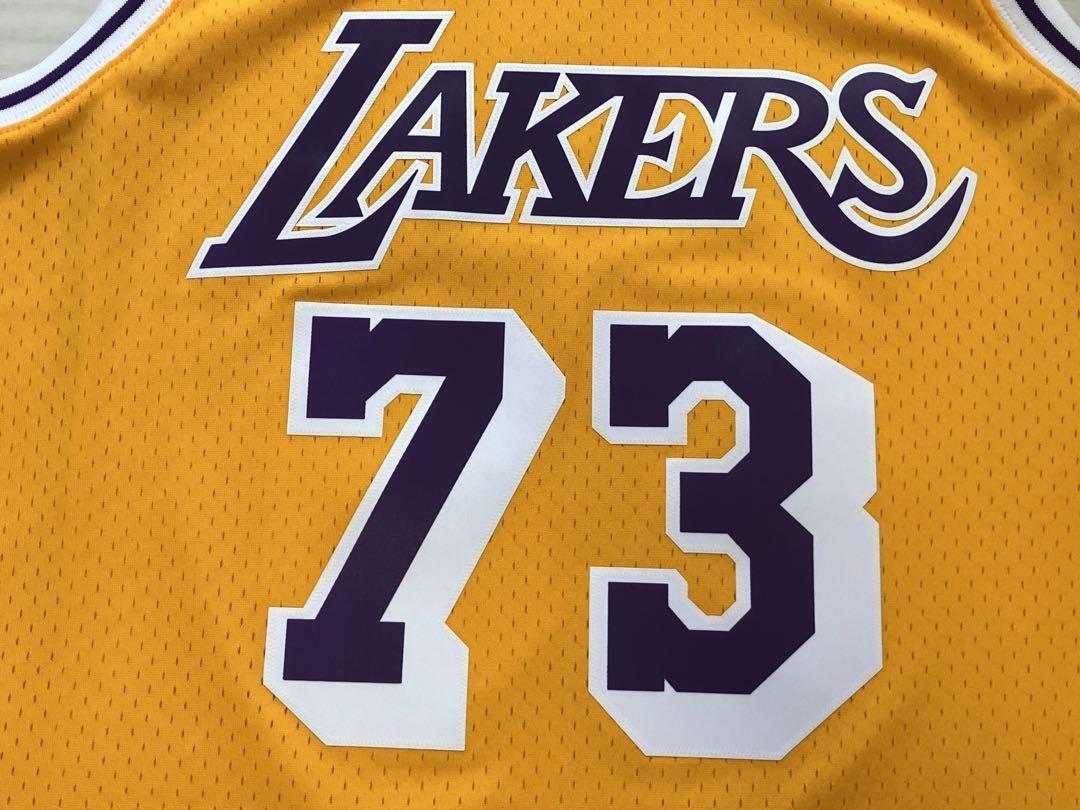 【美品】 NBA LAKERS RODMAN #73 デニス・ロッドマン Mitchell&Ness ミッチェルアンドネス ロサンゼルス・レイカーズ ユニフォーム