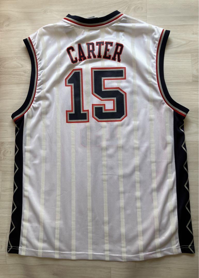 ★美品 NBA　NETS　CARTER #15 ビンス・カーター Reebok リーボック製 ニュージャージー・ネッツ　ユニフォーム タンクトップ ゲームシャツ