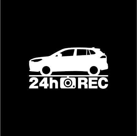 【ドラレコ】トヨタ カローラクロス【10系】24時間 録画中 ステッカー_画像1