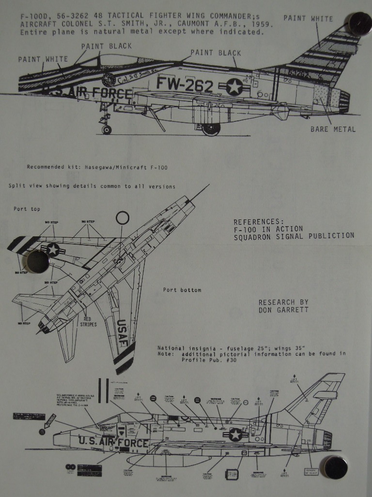 MICROSCALE 1/72 F-100 48th TAC & F-102 32nd FIS_画像5