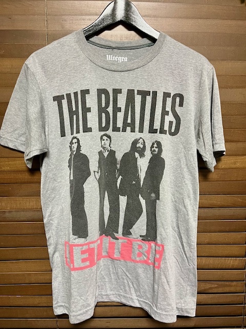 最終値下！バンドT★The Beatles Ｔシャツ LET IT BE ヴィンテージブランド古着 高円寺購入 メンズ レディース グレー M程度_画像1