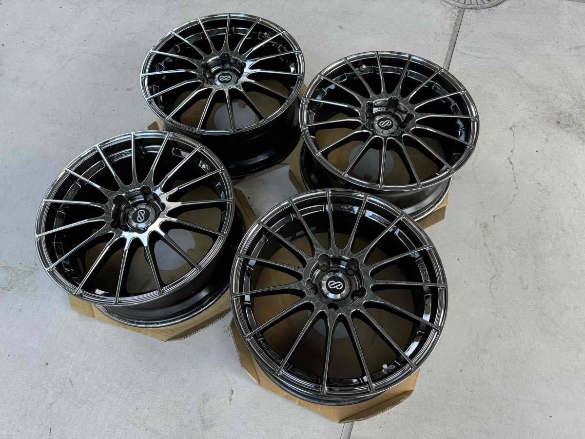 中古ホイール４本セット　エンケイENKEI RS05　18×8J+48 PCD114.3　 日本製_画像2