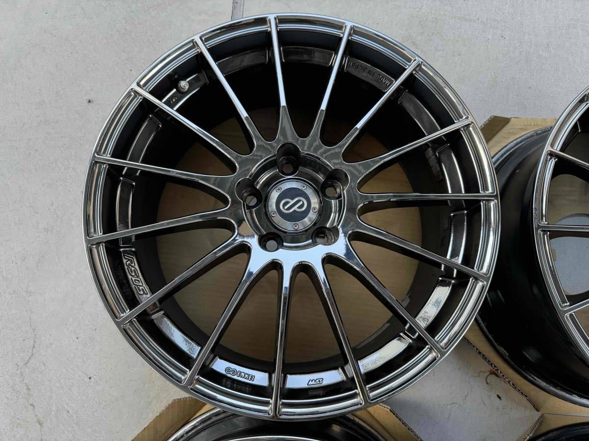 中古ホイール４本セット　エンケイENKEI RS05　18×8J+48 PCD114.3　 日本製_画像6