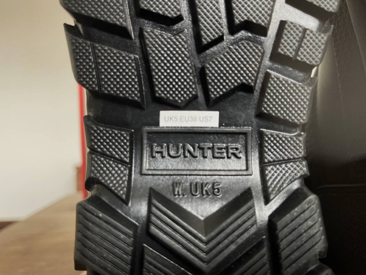 【未使用】『HUNTER ハンター スノーブーツ』ブーツ レディース ブラック サイズ UK5 US7 (24cm相当)_画像7