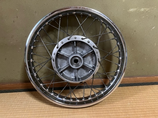 カワサキ Z750D1 KZ1000A　4穴ディスク用純正スポークホイール_画像6