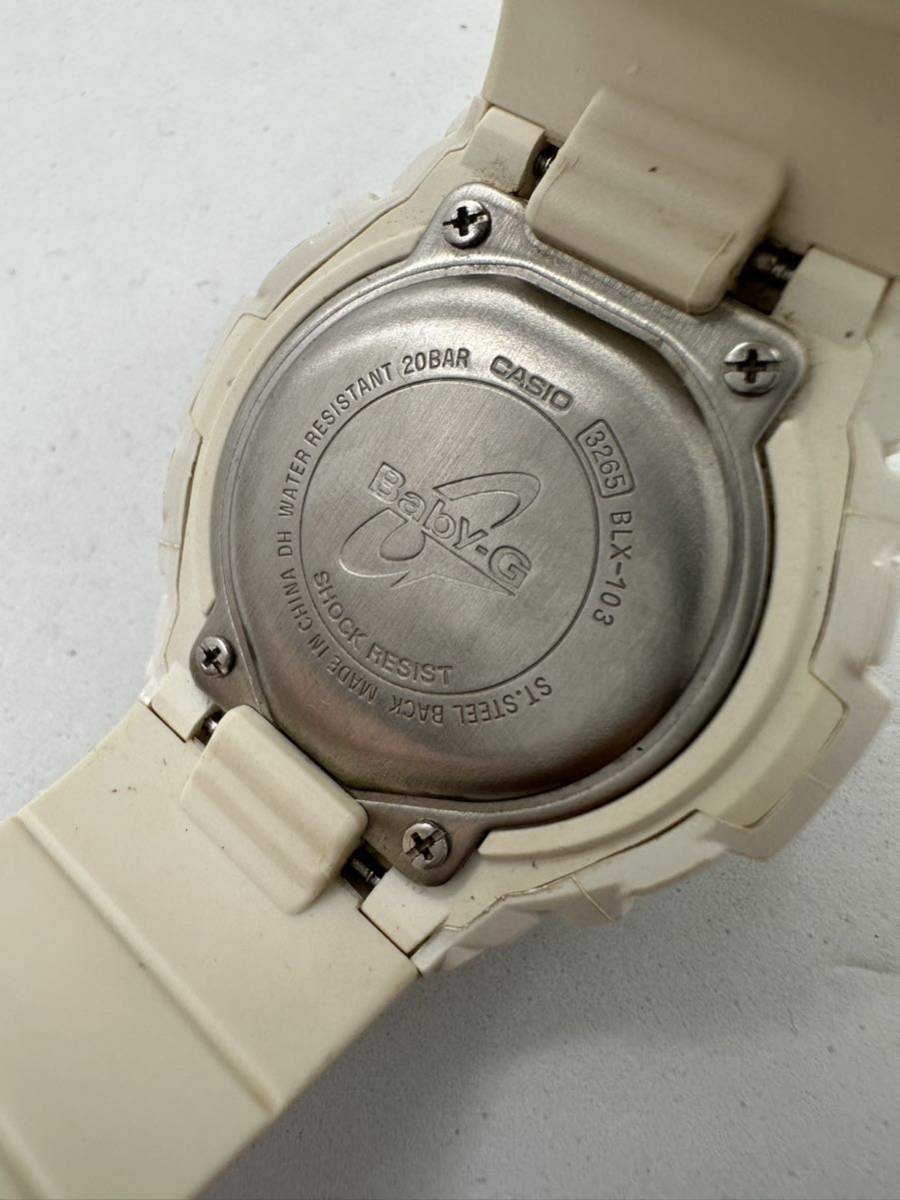 【CASIO 】Baby-G Blx-103 腕時計 中古品 電池交換済み 稼動品 61-8の画像4