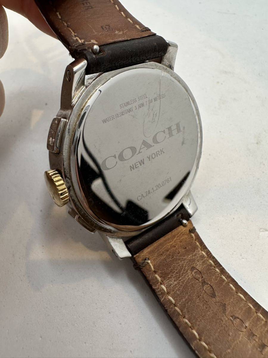 【COACH】クォーツ 腕時計 中古品　電池交換済み　稼動品　67-2_画像7