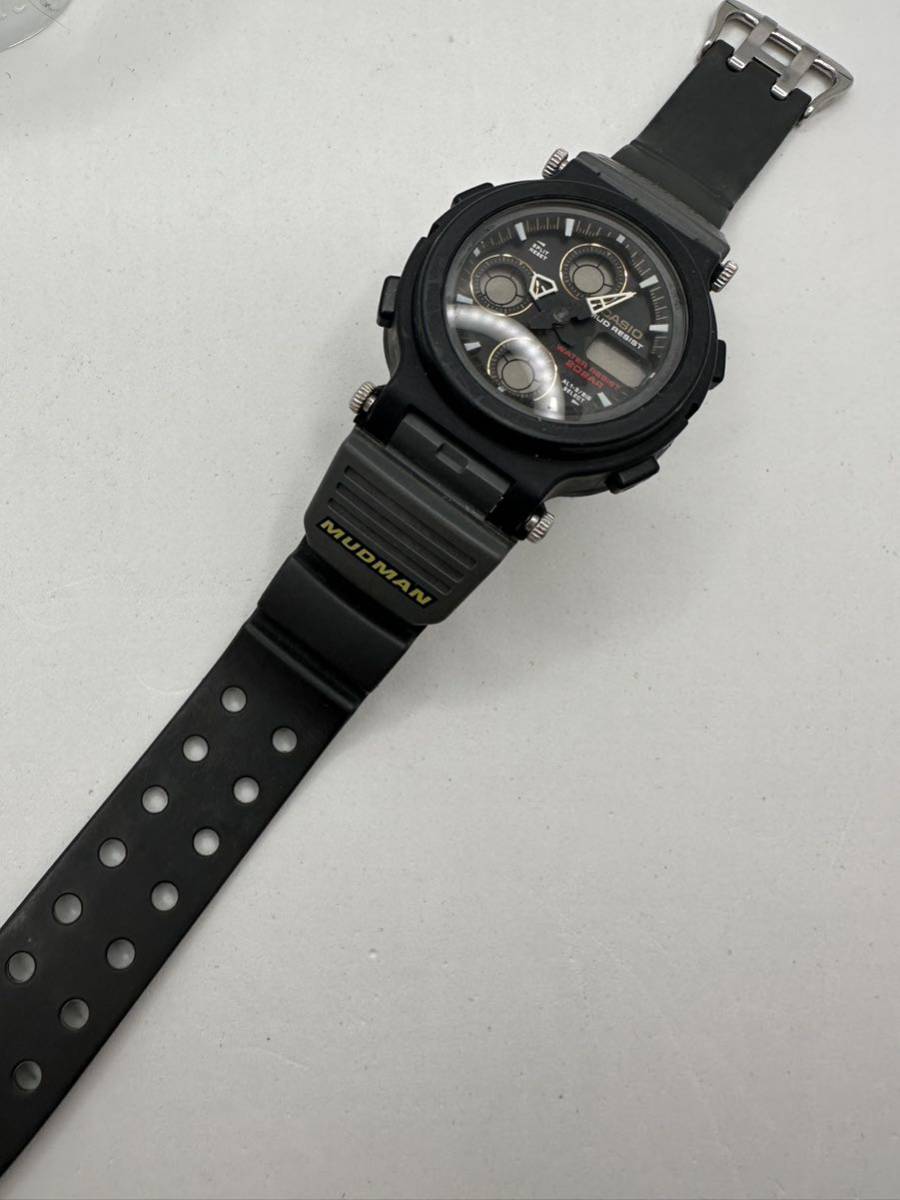 【CASIO】G-SHOCK 腕時計 MUDMAN AW-570 1700 中古品　不動　ジャンク　わけあり　68-6_画像2