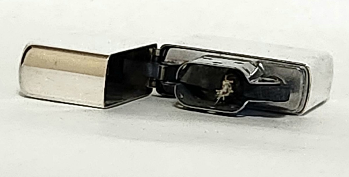 新品 未使用品 STERLING SILVER スターリング シルバー Zippo ジッポー オイルライター 箱付き 筆記体 年代物 レア ビンテージ タバコ 煙草_画像8
