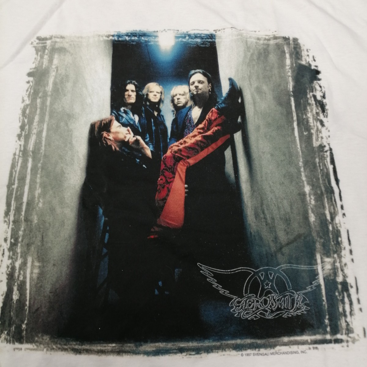 C11 バンドTシャツ　エアロスミス　AEROSMITH nine lives world tour 1997 　ヴィンテージ　白_画像3