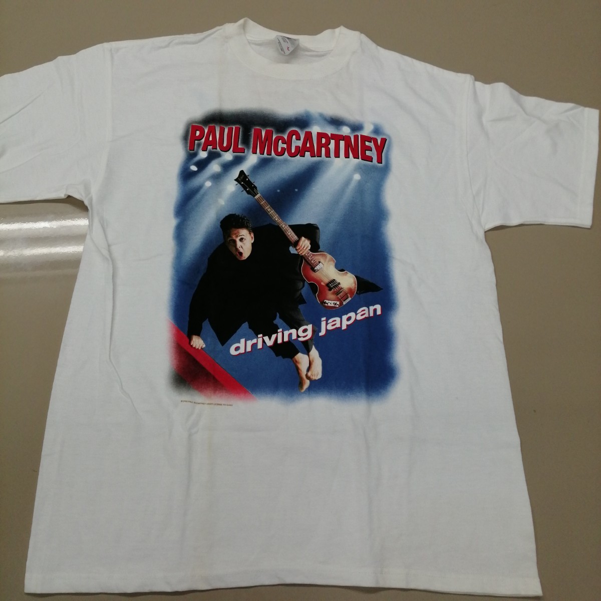 C11 バンドTシャツ　ポールマッカートニー　白　ヴィンテージ　PAUL McCARTNEY driving japan tour 2002_画像1