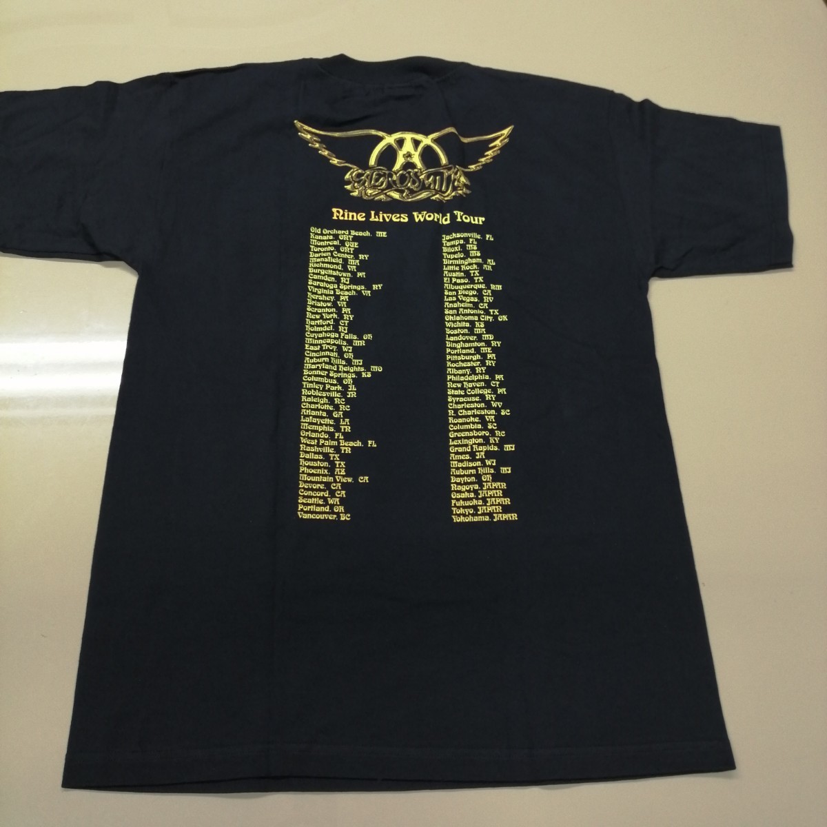 C11 バンドTシャツ　エアロスミス　AEROSMITH nine lives world tour 1997 ヴィンテージ_画像4