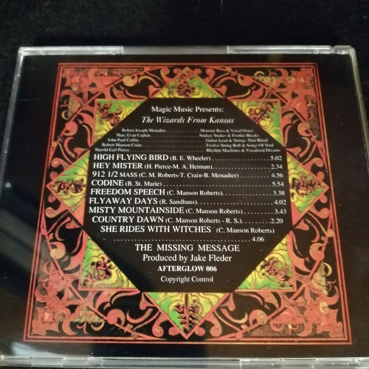 C11 中古CD　THE WIZARDS FROM KANSAS ウィザーズフロムカンサス　USサイケ　AFT006 輸入盤　_画像4