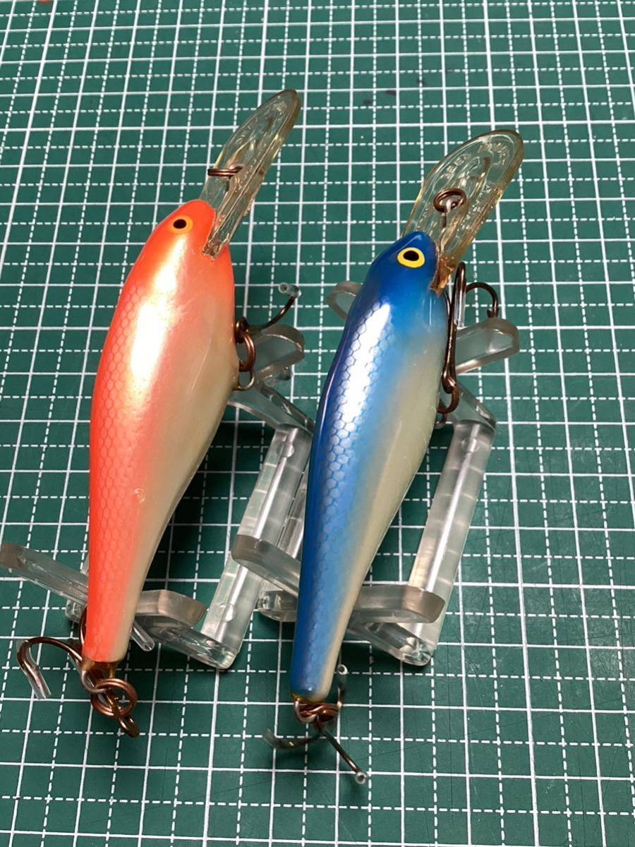 old オールド　ラパラ　シャッドラップ　SSR-7 レアカラー　2点！！　検）heddon ダイワ　ボーマー　レーベル_画像3