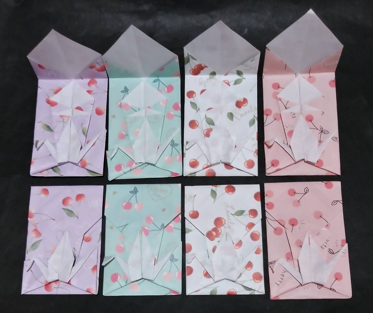  origami .. attaching pochi sack crane Cherry pattern all part .8 point! celebration .! chip inserting .! origami 1 sheets . taking place . -.4 kind 2 sheets by.. cherry 