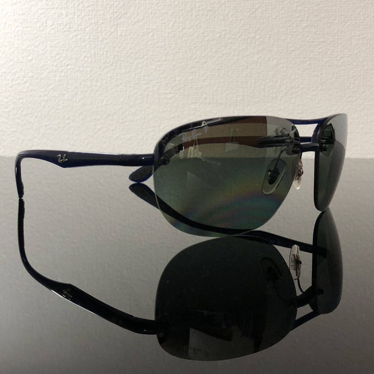 未使用 Ray-Ban（レイバン）RB4275CH 629/5L CHROMANCE クレマンス ティアドロップ アビエイターサングラス（6315-140 ）NAVY/イタリア製_画像4