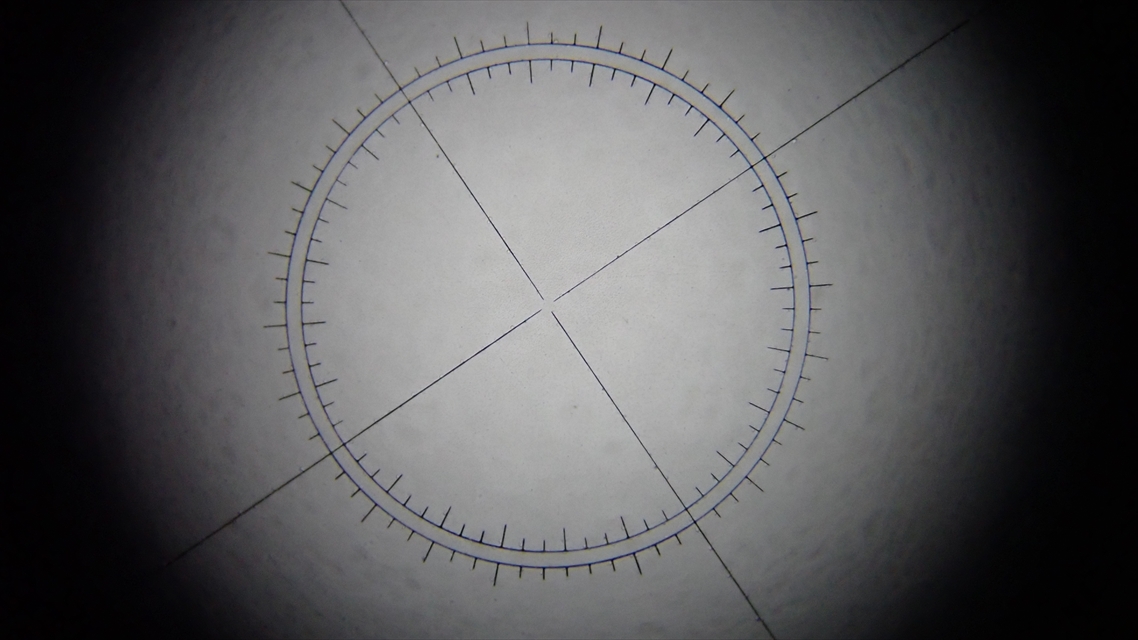 タカハシ　P-2赤道儀　木製ケース付き_レチクルに汚れあり