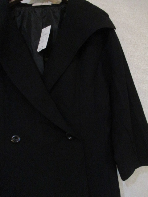 キャビン黒ふんわり袖7分袖ジャケット（USED）111118_画像2