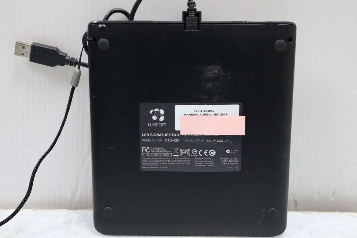 E5481(3) Y L 中古品 wacom STU-430/G LCD SIGNATURE PAD_画像2