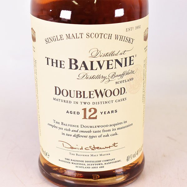 1円～★バルヴェニー 12年 ダブルウッド 700ml 40% スペイサイド BALVENIE DOUBLE WOOD K260074_画像2