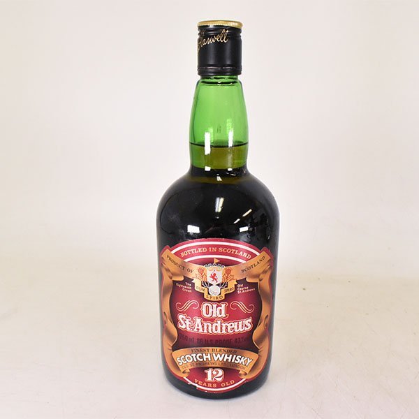 1円～★オールド セント アンドリュース 12年 ＊ティー ボトルケース付 ※ 750ml 43% スコッチウイスキー OLD St. ANDREWS L030440_画像2