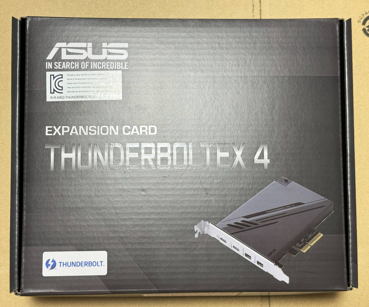 【美品】 ASUS ThunderboltEX 4 [Thunderbolt4/Mini DisplayPort] 【おまけのライザーケーブル付き】【送料無料】_画像1