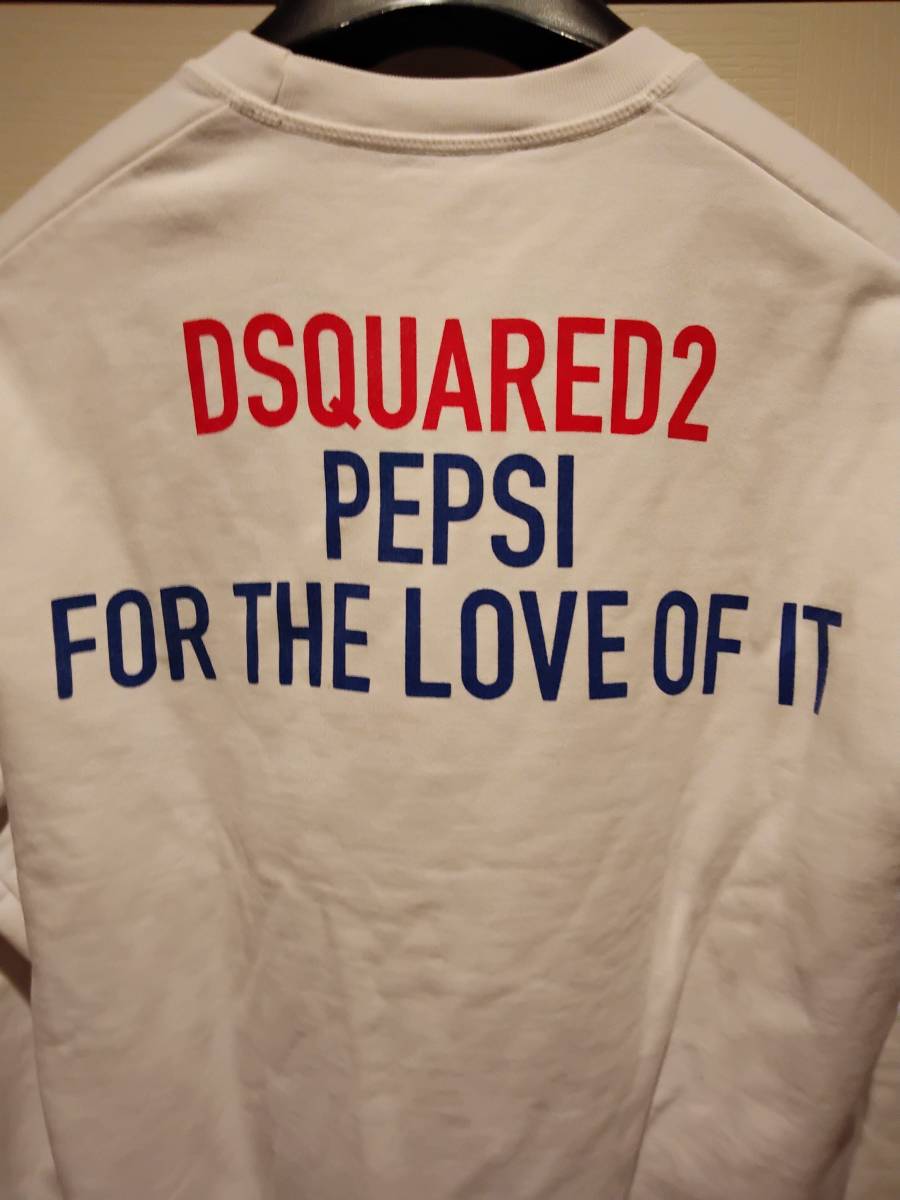 激レア 美品 DSQUARED /PEPSI コラボ スウェットシャツ ディースクエアード サイズXS_画像10