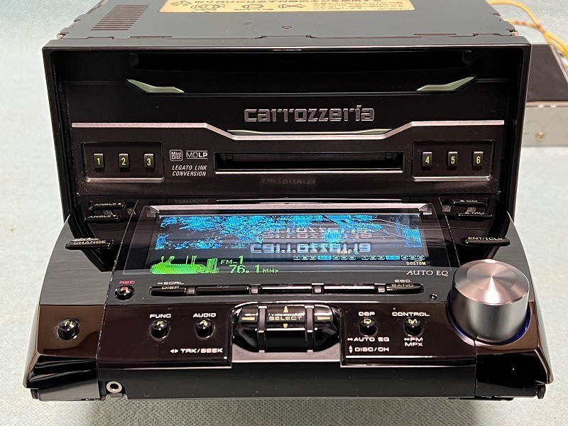カロッツェリア CD/MDプレイヤー FH-P919MDR 有機EL MD録音 上位機種 動作OK!_画像9