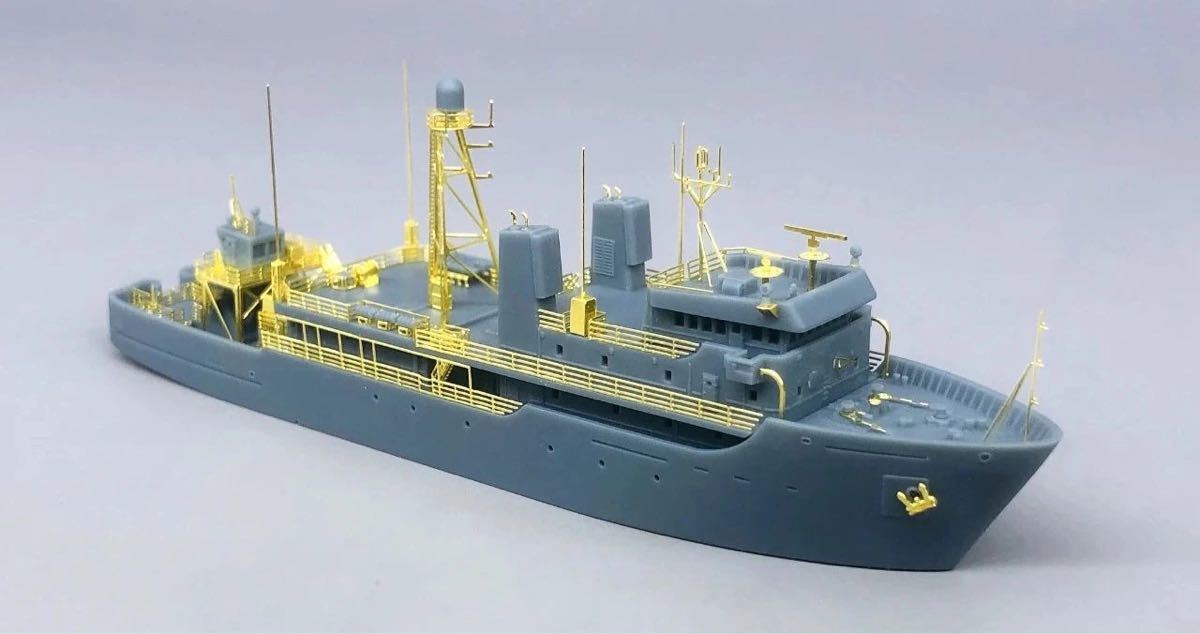 1/700 EV MODEL US NAVY Stalwart class T-AGOS 4 監視船　未組み立て_画像3