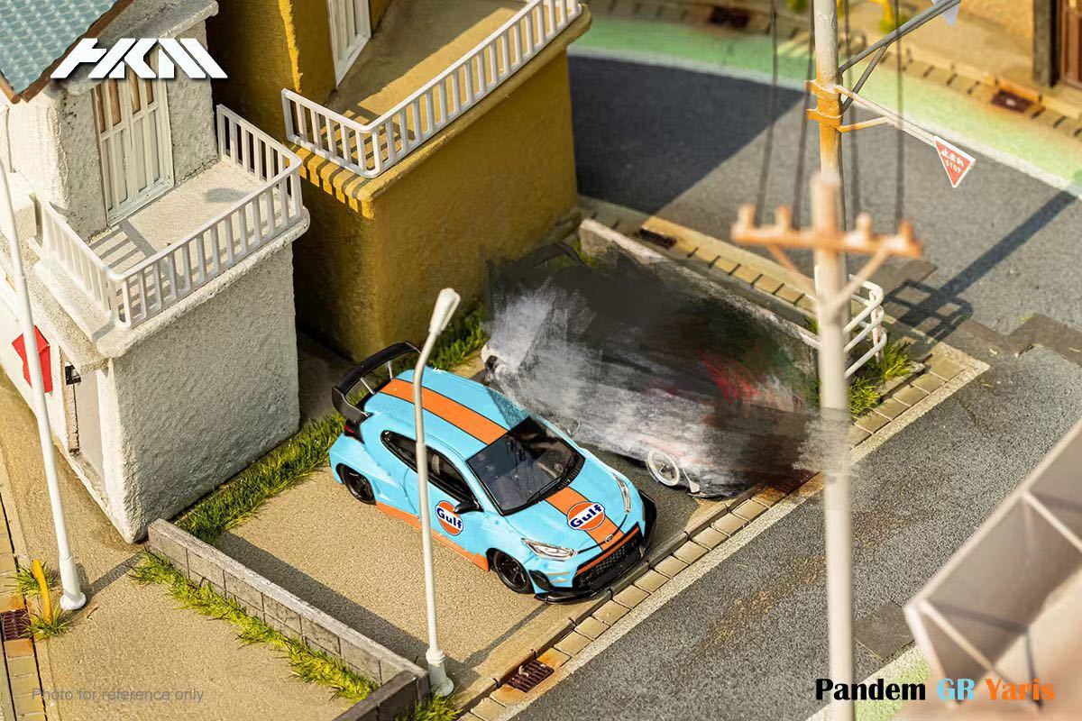 1/64 HKM GR Yaris Pandem Rocket Bunny ヤリス パンデム ロケバニ　hot hatch Gulf ガルフ_画像3