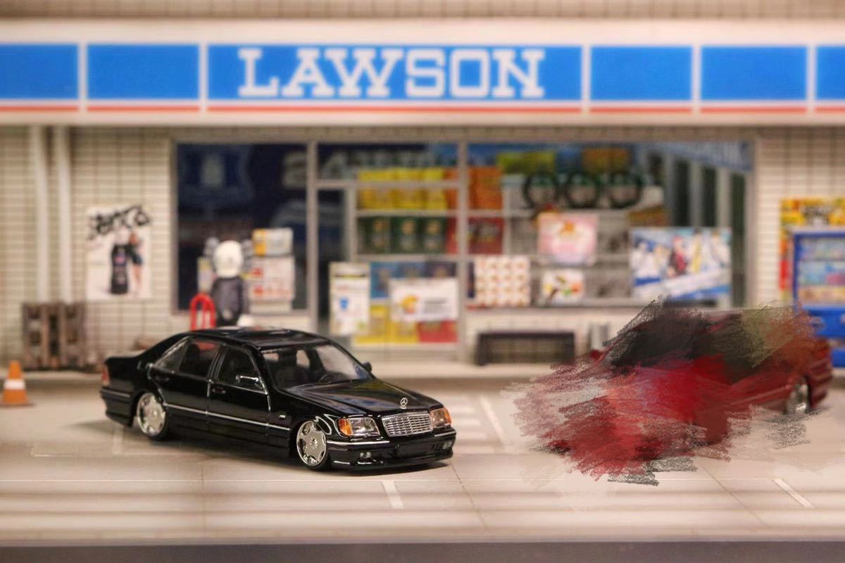 1/64 Street Weapon ベンツ　Benz W140 黒_画像3