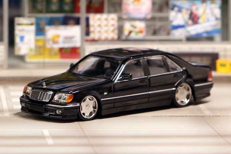 1/64 Street Weapon ベンツ　Benz W140 黒_画像1